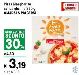 Iper La Grande Pizza Margherita senza glutine AMARSI & PIACERSI offerta
