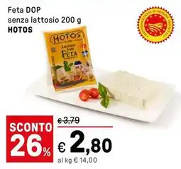 Iper La Grande Feta DOP senza lattosio HOTOS offerta