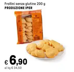 Iper La Grande Frollini senza glutine PRODUZIONE IPER offerta