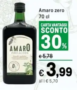 Iper La Grande Amaro zero offerta