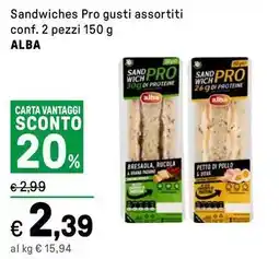 Iper La Grande Sandwiches Pro gusti assortiti ALBA offerta