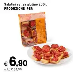 Iper La Grande Salatini senza glutine PRODUZIONE IPER offerta