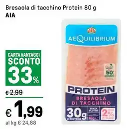 Iper La Grande Bresaola di tacchino Protein AIA offerta