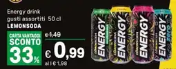 Iper La Grande Energy drink gusti assortiti LEMONSODA offerta
