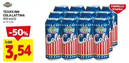 DPiù Texa's inn cola lattina offerta