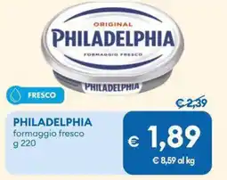 MD Discount PHILADELPHIA formaggio fresco offerta