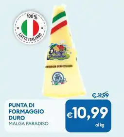 MD Discount Punta di formaggio duro MALGA PARADISO offerta