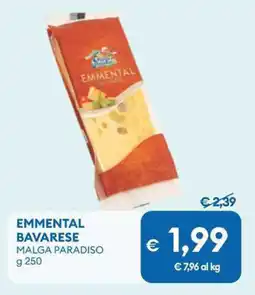 MD Discount Emmental bavarese MALGA PARADISO offerta