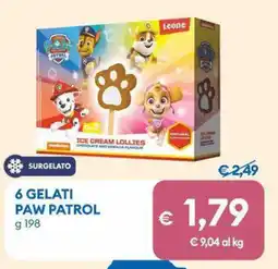 MD Discount 6 gelati PAW PATROL offerta
