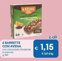 MD Discount 6 barrette con avena NATURE mix offerta