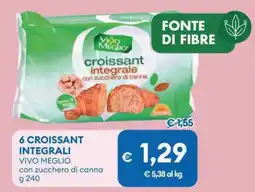 MD Discount 6 croissant integrali VIVO MEGLIO offerta