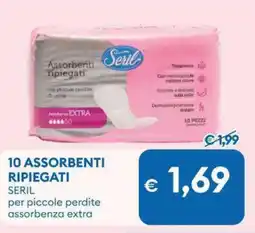 MD Discount 10 assorbenti ripiegati SERIL offerta
