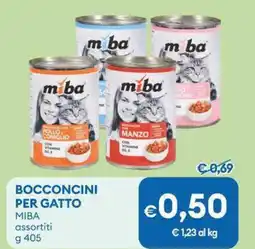 MD Discount Bocconcini per gatto MIBA assortiti offerta