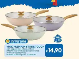 MD Discount Wok premium stone touch MD casa offerta