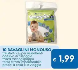 MD Discount 10 bavaglini monouso offerta
