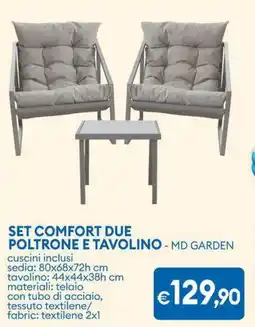 MD Discount 1 poltrone e tavolino - MD GARDEN offerta
