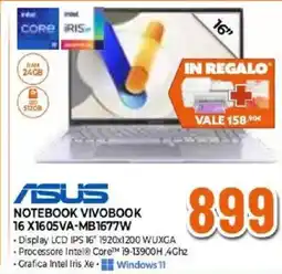 Expert ASUS NOTEBOOK VIVOBOOK 16 X1605VA-MB1677W offerta