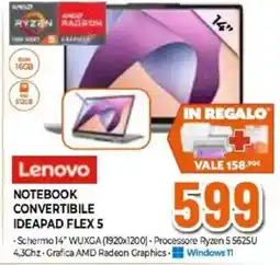 Expert Lenovo NOTEBOOK CONVERTIBILE IDEAPAD FLEX 5 offerta