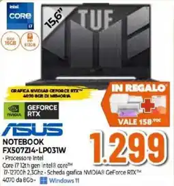 Expert ASUS NOTEBOOK FX507Z14-LP031W offerta