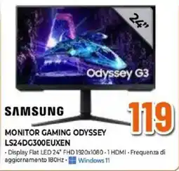 Expert Samsung monitor gaming odyssey LS24DG300EUXEN offerta