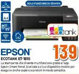 Expert EPSON ECOTANK ET-1810 offerta