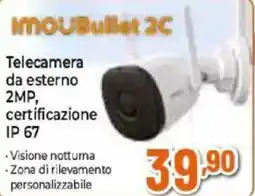 Expert Telecamera da esterno 2MP, certificazione IP 67 offerta