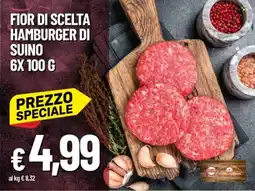 IperFamila Fior di scelta hamburger di suino offerta