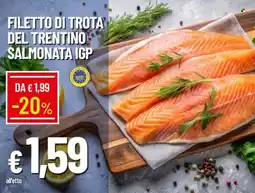 IperFamila Filetto di trota del trentino salmonata igp offerta