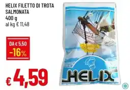 IperFamila Helix filetto di trota salmonata offerta