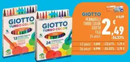 Conad Superstore Pennarelli turbo color GIOTTO offerta