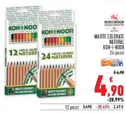 Conad Superstore Matite colorate natural KOH-I-NOOR offerta