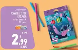 Conad Superstore Coolpack pennareli stitch COOLPACK offerta