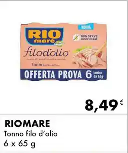 Iper Tosano RIOMARE Tonno filo d'olio offerta