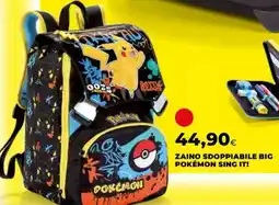 Coop ZAINO SDOPPIABILE BIG POKÉMON SING IT! offerta
