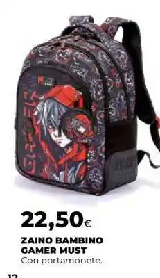 Coop ZAINO BAMBINO GAMER MUST offerta