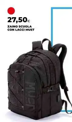 Coop ZAINO SCUOLA CON LACCI MUST offerta
