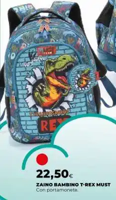 Coop ZAINO BAMBINO T-REX MUST offerta