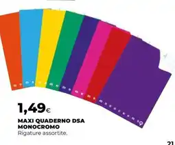 Coop MAXI QUADERNO DSA MONOCROMO offerta