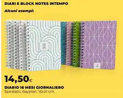 Coop DIARI E BLOCK NOTES INTEMPO offerta