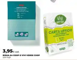 Coop RISMA A4 COOP O VIVI VERDE COOP offerta