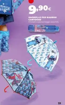 Coop OMBRELLO PER BAMBINI CARTOONS offerta