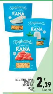 Conad Pasta Fresca Ripiena Sfogliavelo Giovanni Rana offerta