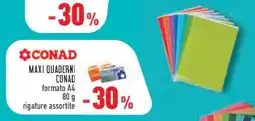 Conad Superstore Maxi quaderni CONAD offerta