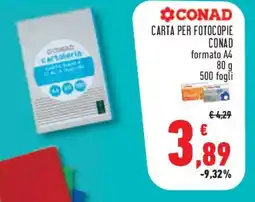 Conad Superstore Carta per fotocopie CONAD offerta