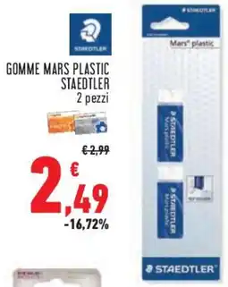 Conad Superstore Gomme mars plastic STAEDTLER offerta