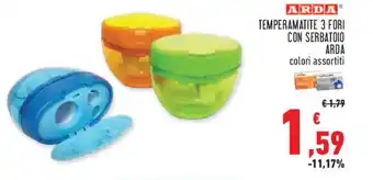Conad Superstore Temperamatite 3 fori con serbatoio ARDA offerta