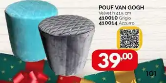 Pouf Van Goch h 415 cm 410010 Grigio