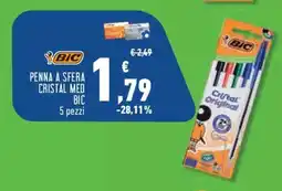 Conad Superstore Penna a sfera cristal med BIC offerta