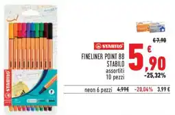 Conad Superstore Fineliner point 88 STABILO offerta