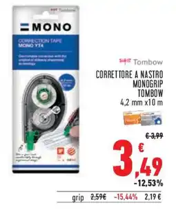 Conad Superstore Correttore a nastro monogrip TOMBOW offerta